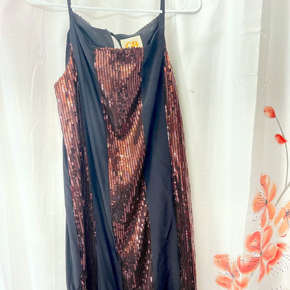 Sequined cocktail dress
